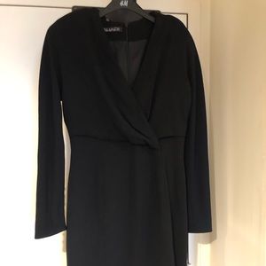 Midi black dress  Tahari dress